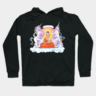 Buddha Unicorn Crest Hoodie